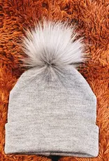 Himmelberg Baby Grey Single Pom Beanie