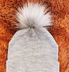 Himmelberg Baby Grey Single Pom Beanie