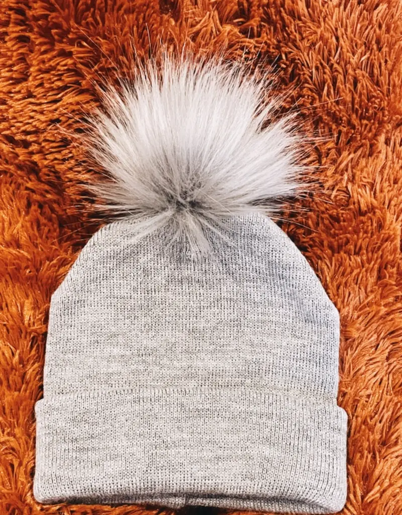 Himmelberg Baby Grey Single Pom Beanie