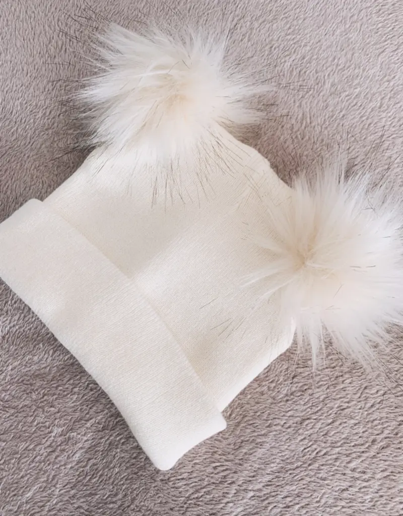 Himmelberg Baby Cream Pom Pom Beanie