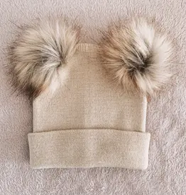 Himmelberg Baby Beige Single Pom Beanie