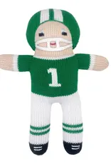 Petit Ami & Zubels Green Football Knit Doll