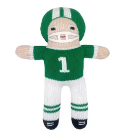 Petit Ami & Zubels Green Football Knit Doll