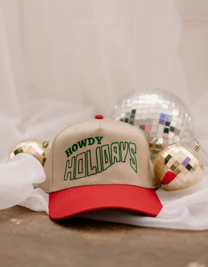 Worthy Hat Co. Green Howdy Holidays