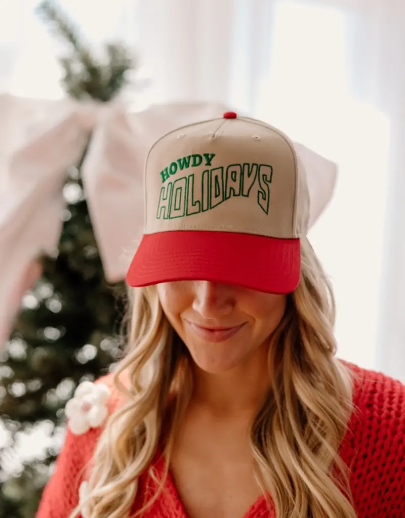 Worthy Hat Co. Green Howdy Holidays