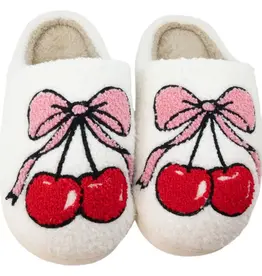 Katydid Cherry Bow Slippers
