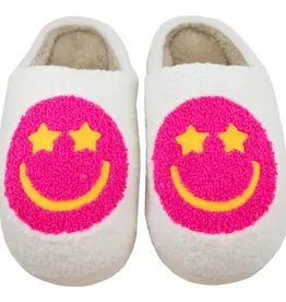 Katydid Starry Eyed Happy Face Slipper