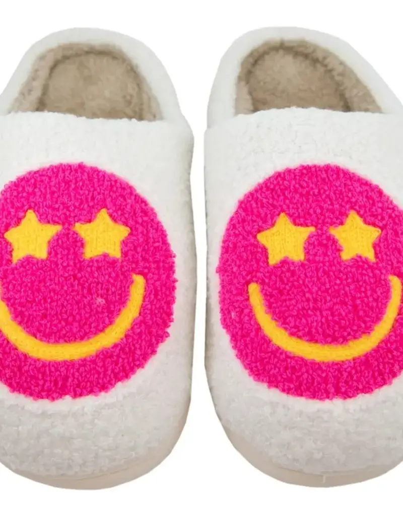 Katydid Starry Eyed Happy Face Slipper