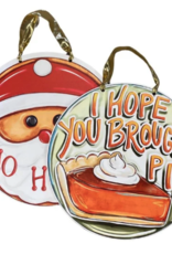 Home Malone Reversible Pie/Santa Door Hanger