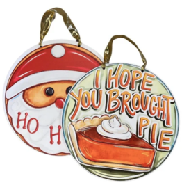 Home Malone Reversible Pie/Santa Door Hanger