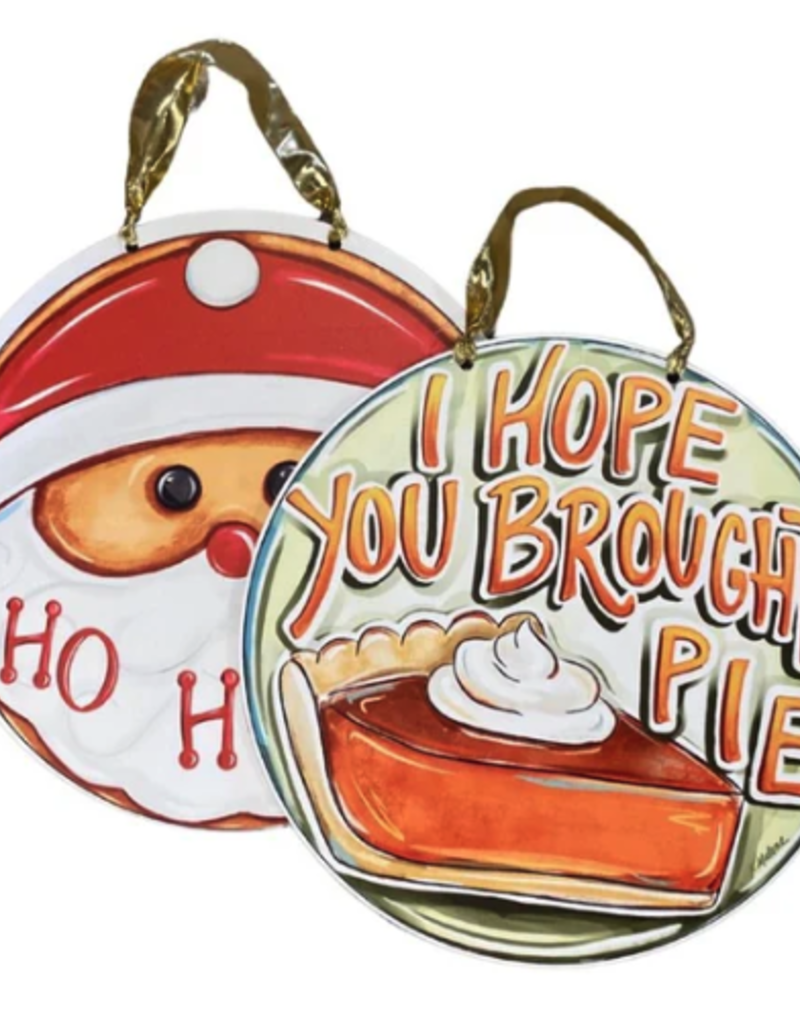 Home Malone Reversible Pie/Santa Door Hanger