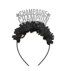 Festive Gal Silver Champagne Champion Headband