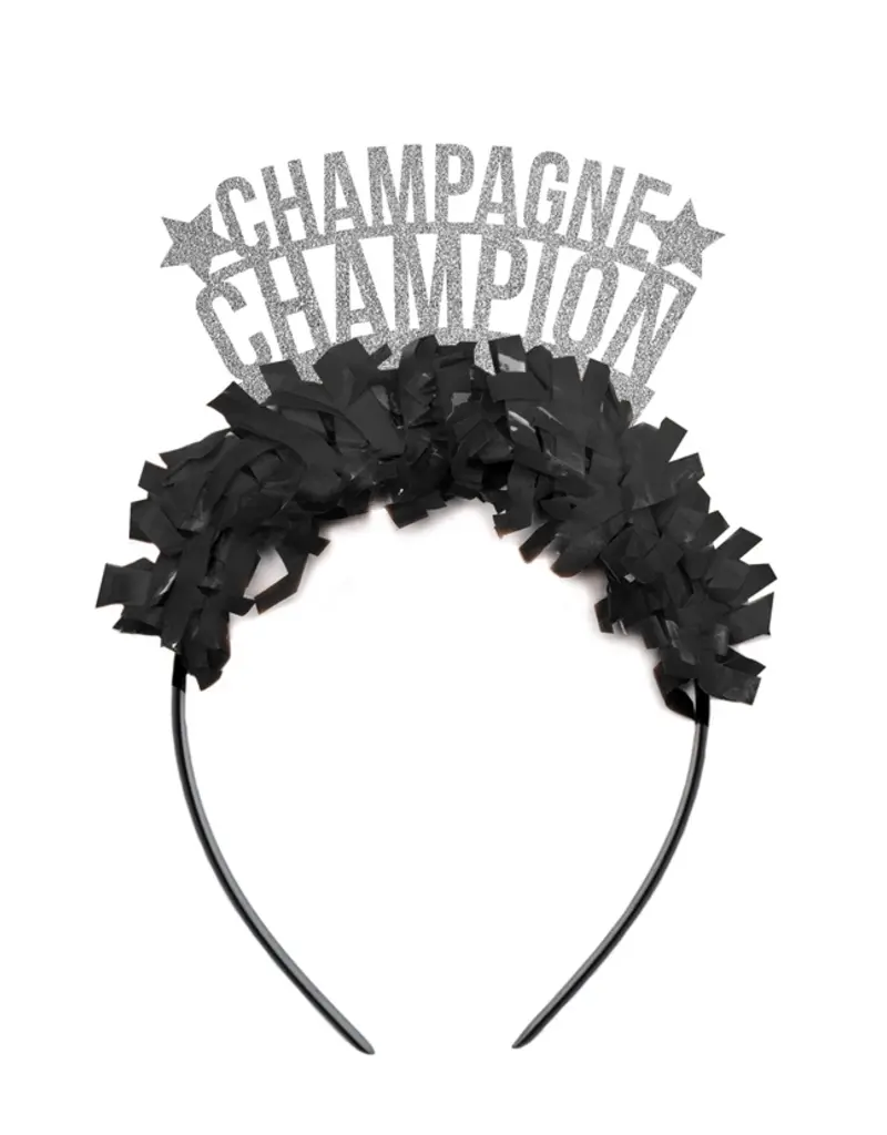 Festive Gal Silver Champagne Champion Headband
