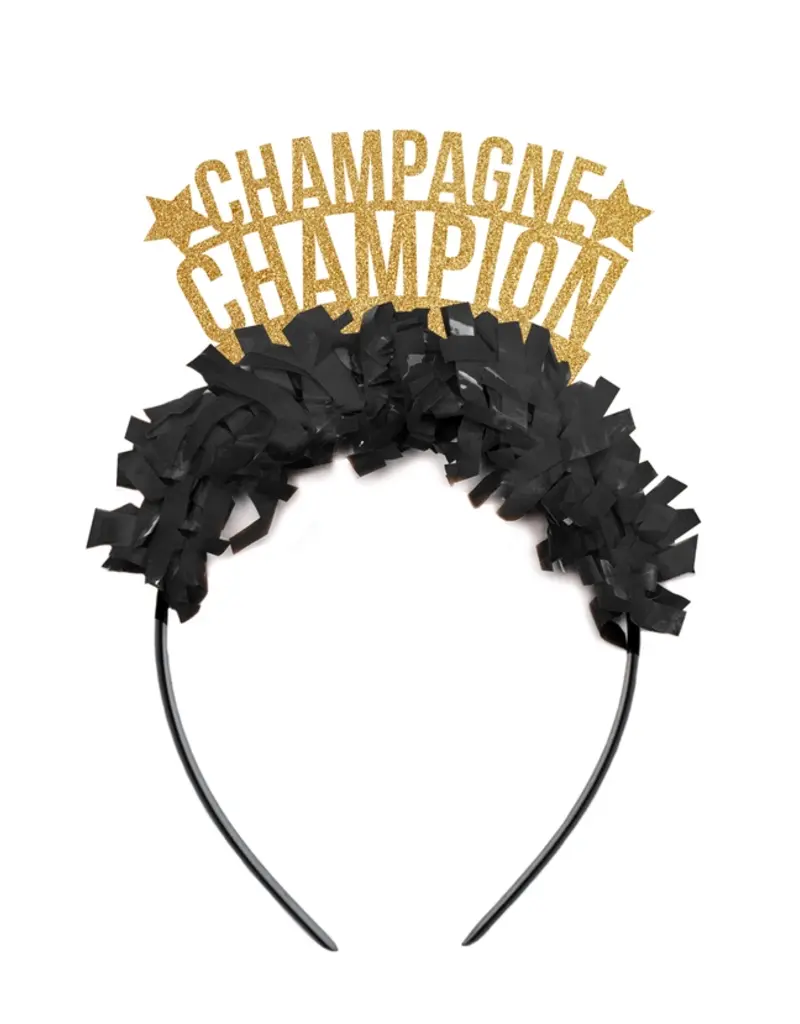 Festive Gal Gold Champagne Champion Headband