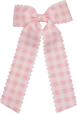 Winn and William Pink Gingham Long-tail Bow