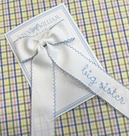 Winn and William Blue Big Sis Long-tail Bow