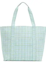 TRVL Jumbo Tote - Classic Plaid Green