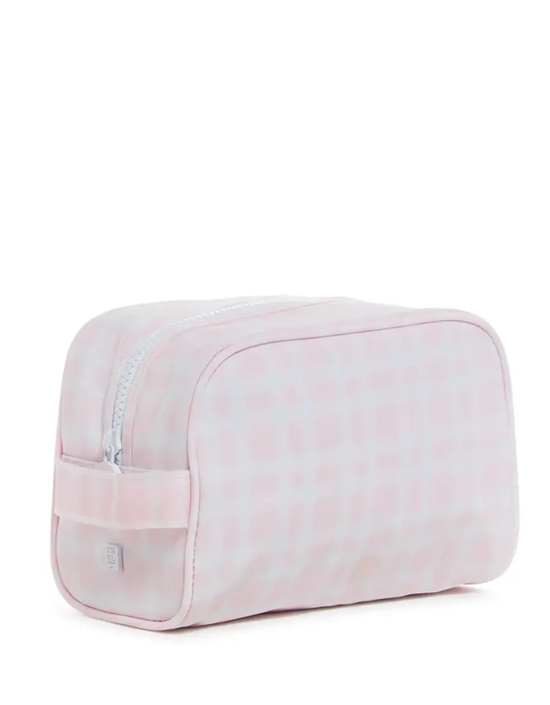 TRVL Stow It Dopp Bag  - Pimlico Plaid Pink