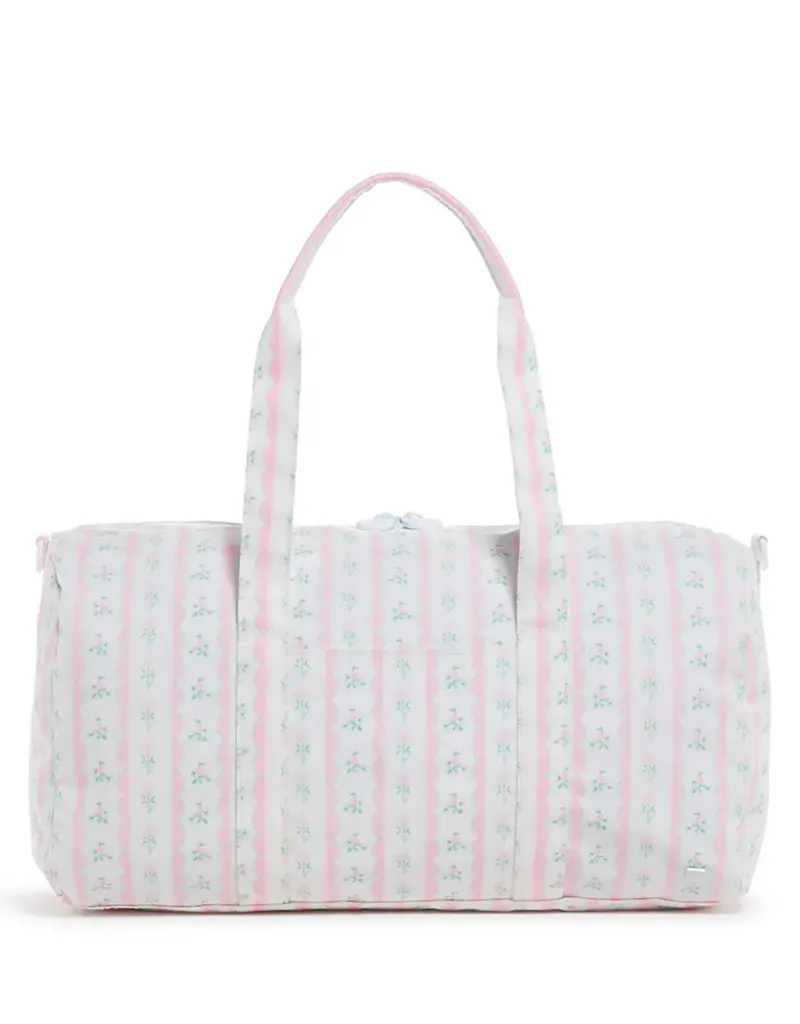 TRVL Weekender Duffel  - Ribbon Floral Pink