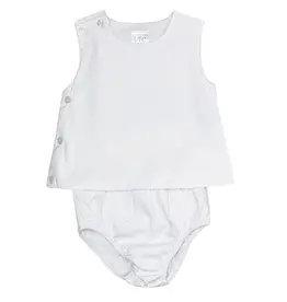 Love That Cotton White Vintage Bloomer Set