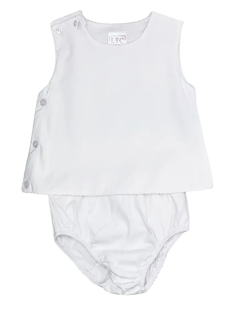 Love That Cotton White Vintage Bloomer Set