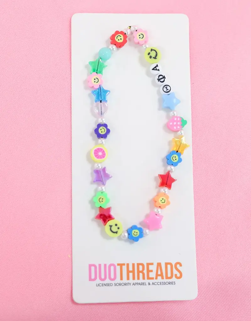 Duo Threads Beaded Sorority Phone Charm