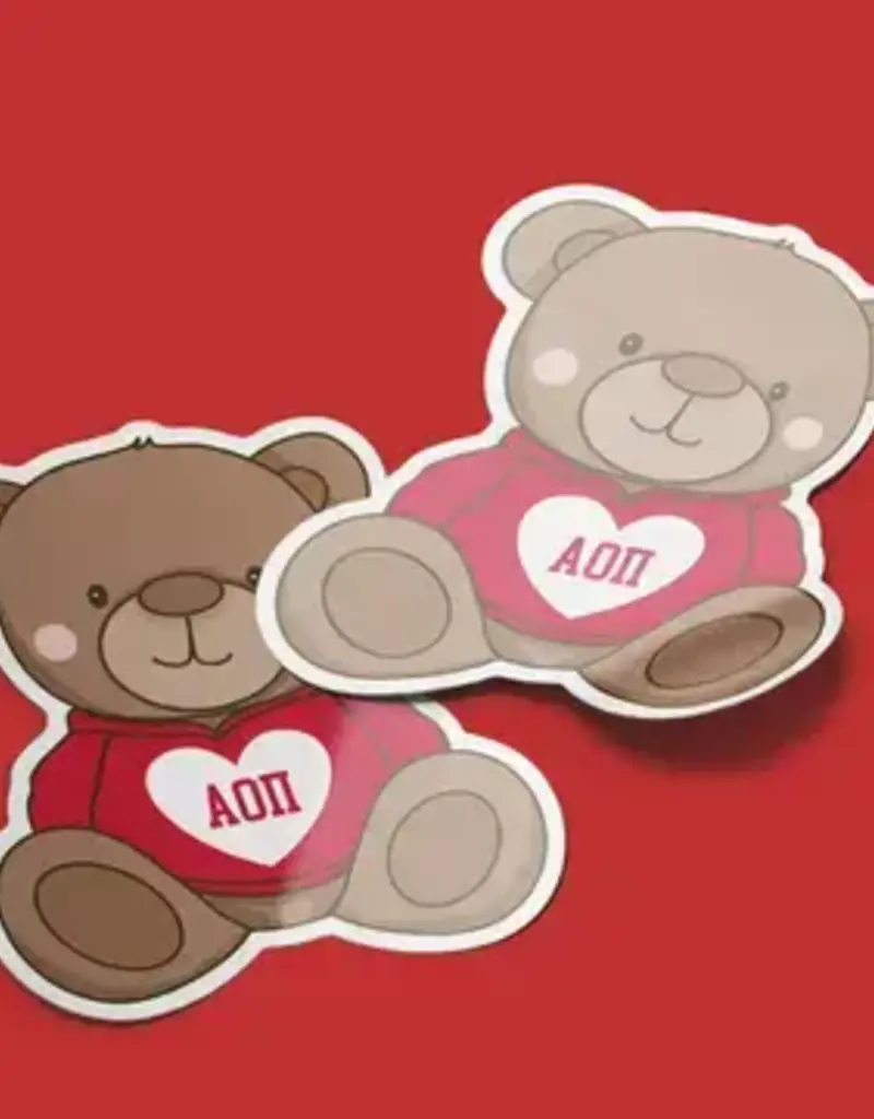 Aspen and Lark AOΠ Sticker - Teddy Bear