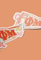 Aspen and Lark ΦM Sticker - Preppy Pennant