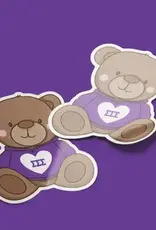 Aspen and Lark ΣΣΣ Sticker - Teddy Bear