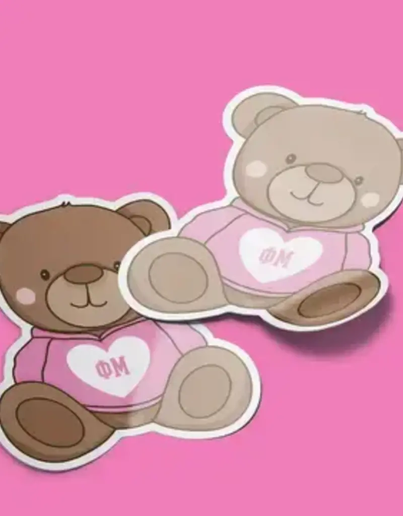 Aspen and Lark ΦM Sticker - Teddy Bear