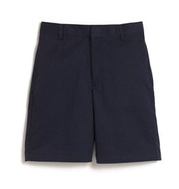 Boys Flat Front Shorts Slim 3-7 Navy