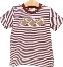 Smock Candy Maroon Football Trio Shirt