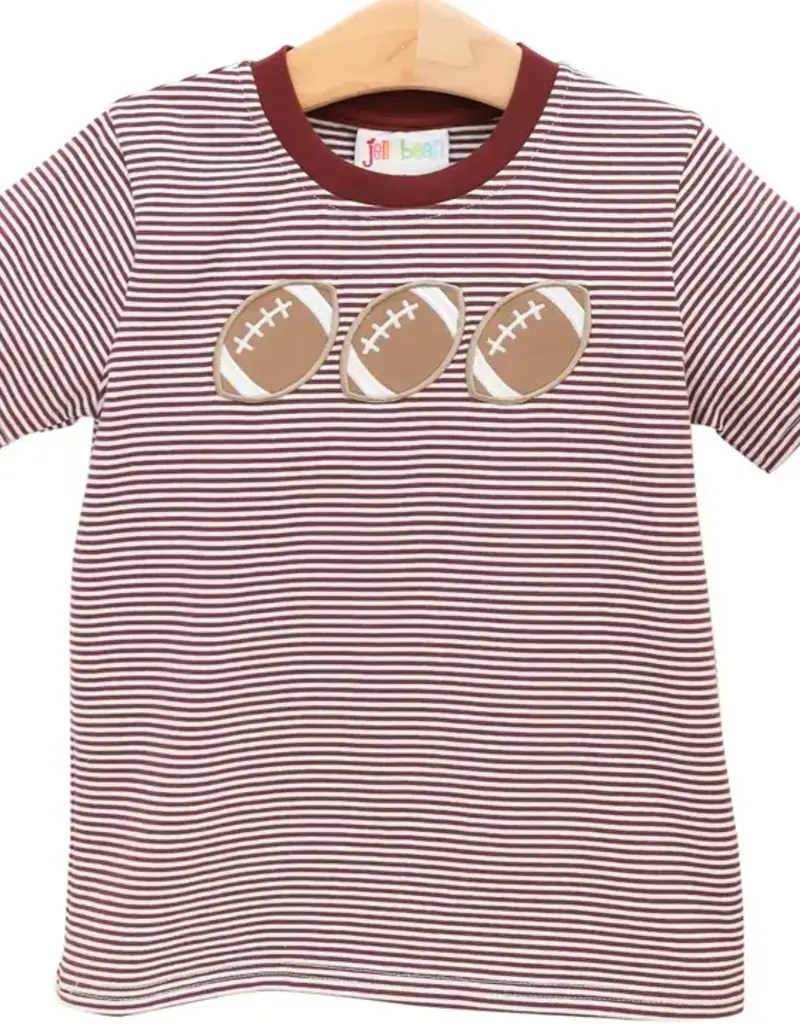 Smock Candy Maroon Football Trio Shirt