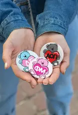 Preppy Greek Bear Button - ΣΣΣ
