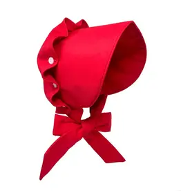 Caron Elizabeth Kids Red Bonnet