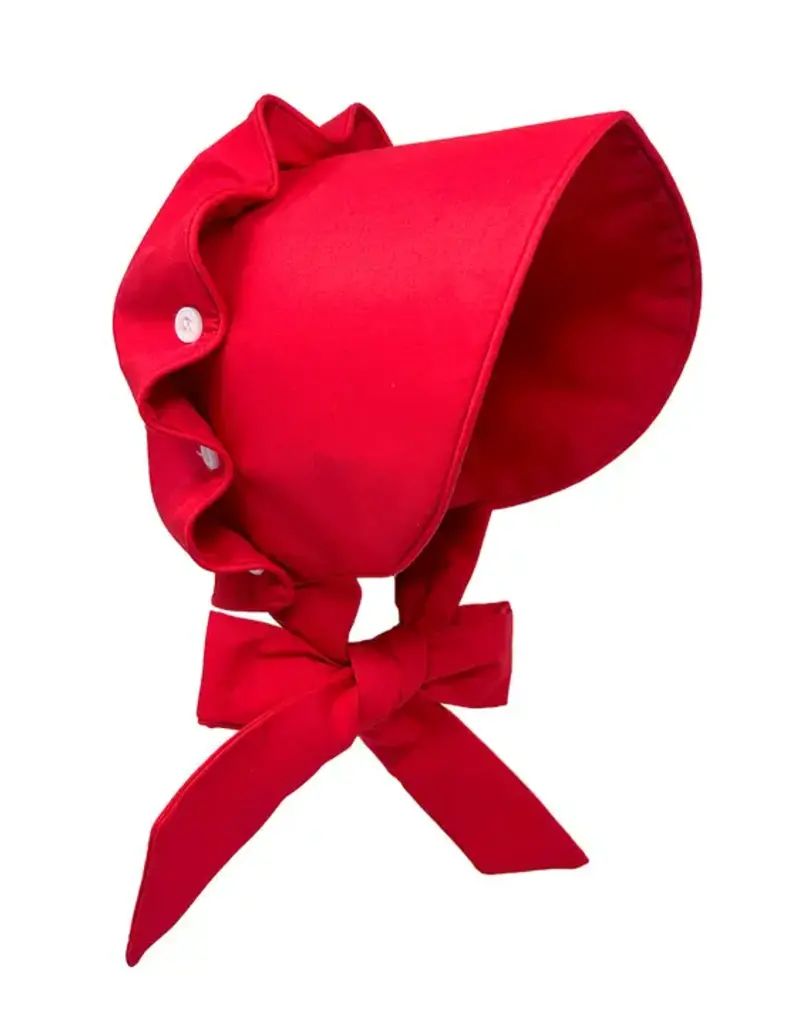 Caron Elizabeth Kids Red Bonnet