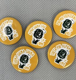 The Old School Sorority Rad Lion Button