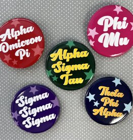 The Old School Sorority Groovy Button