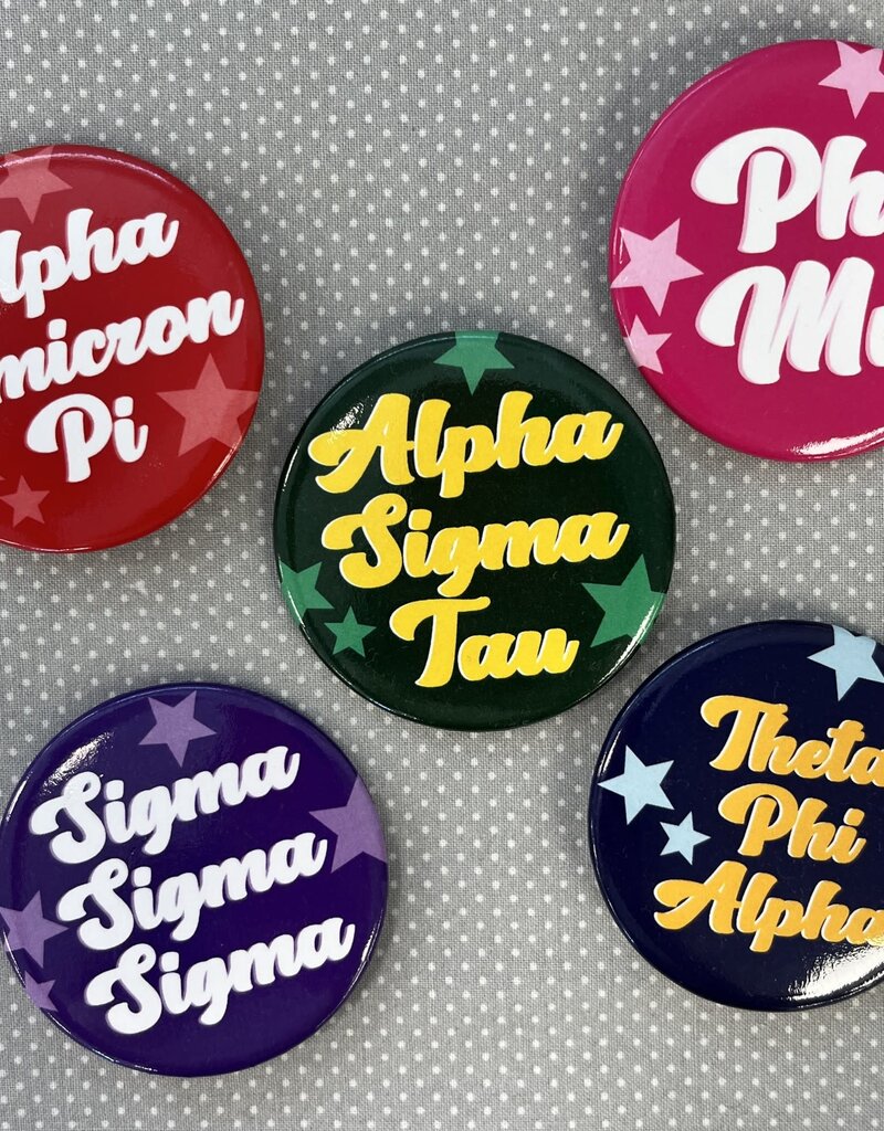 The Old School Sorority Groovy Button
