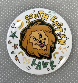 The Old School Southeastern Lion Doodle Button