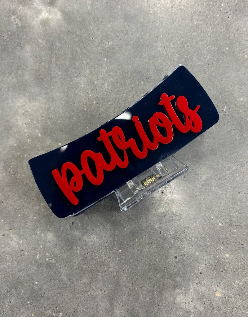 The Old School 4" Custom Claw Clip Patriots