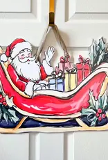 Home Malone Santa Sleigh Door Hanger