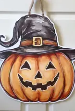 Home Malone Jack-O'-Lantern Pumpkin Halloween Door Hanger