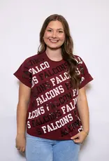 Bomb Designs Falcons Varsity Block Tee