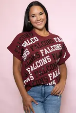 Bomb Designs Falcons Varsity Block Tee
