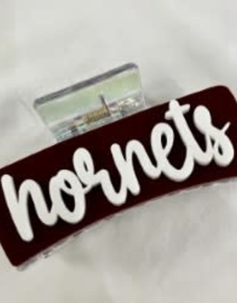 The Old School 3" Custom Claw Clip Hornets