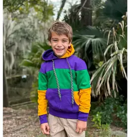 Mardi Gras Creations Rugby Mardi Gras Hoodie