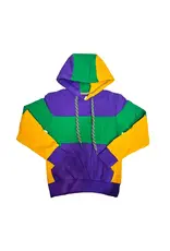 Mardi Gras Creations Rugby Mardi Gras Hoodie