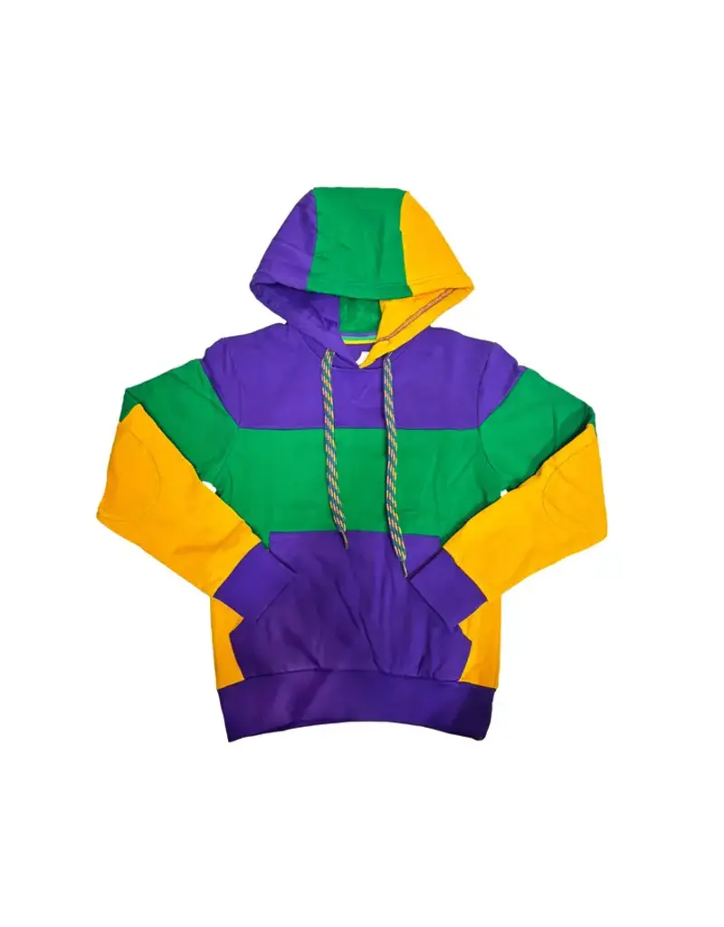 Mardi Gras Creations Rugby Mardi Gras Hoodie