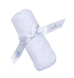 Magnolia Baby Gingham Dots Blanket - Blue